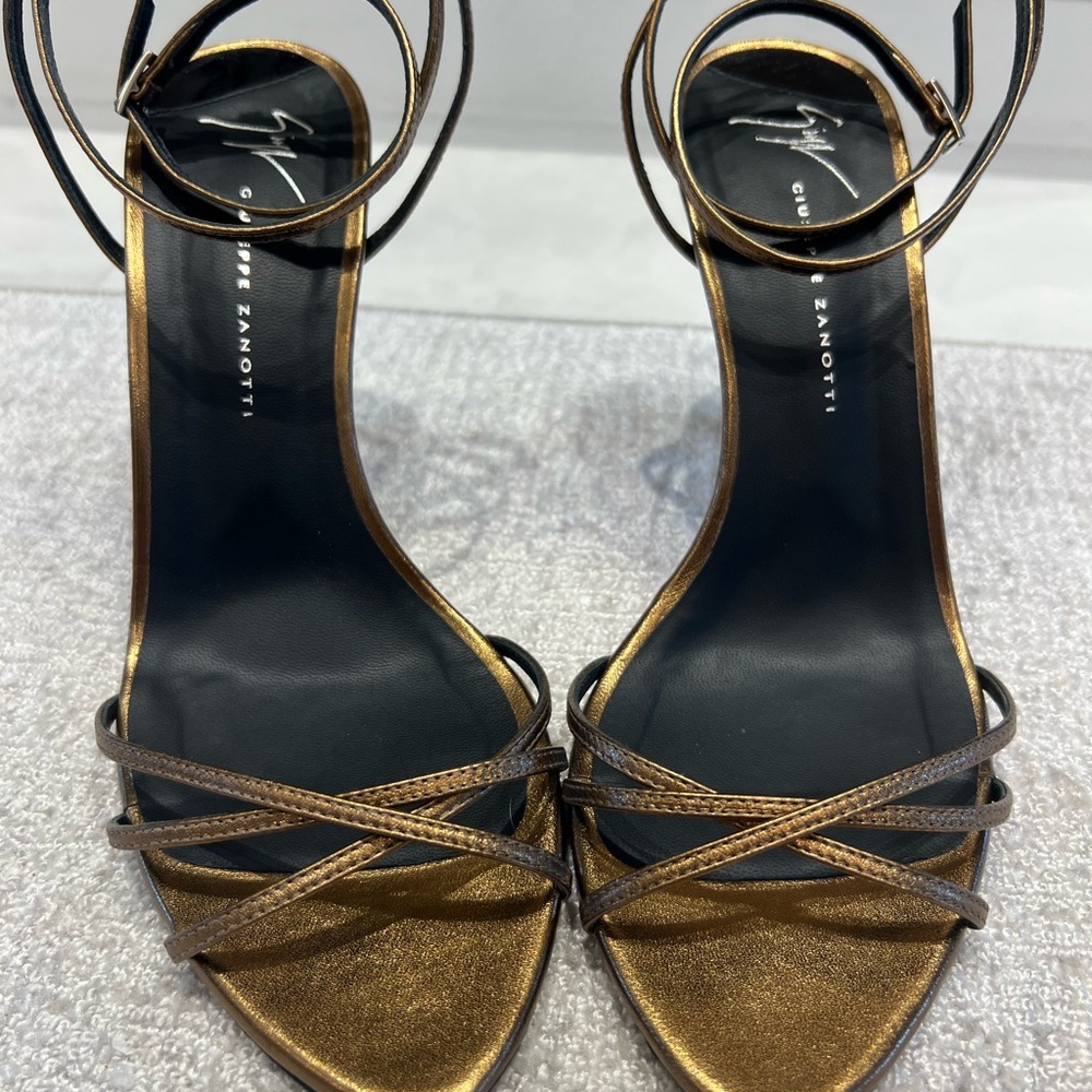 Giuseppe Zanotti Metallic Bronze Strappy Sandals